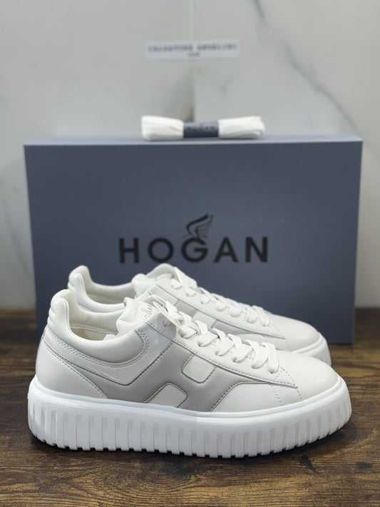 Hogan H-stripes  H Spezzata Pelle Bianca Grey  Memory Foam  Hogan Uomo 39.5