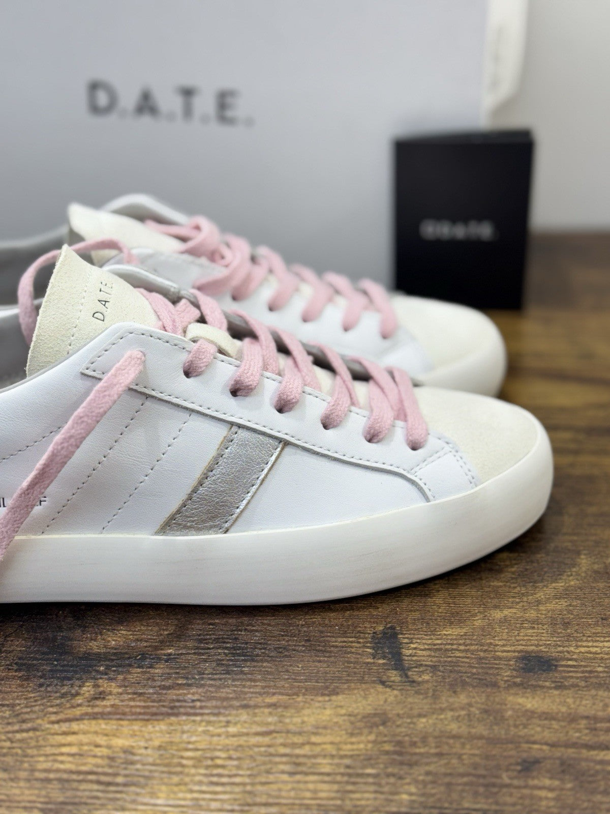 D.A.T.E Hill Low  Sneaker Bianca Causal Scarpa Donna 41