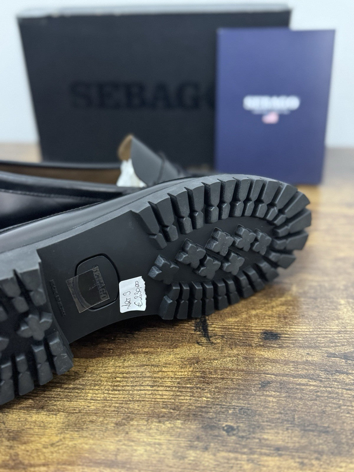 Sebago Dan Lug  Pelle Nero Mocassino Sebago Donna 40.5