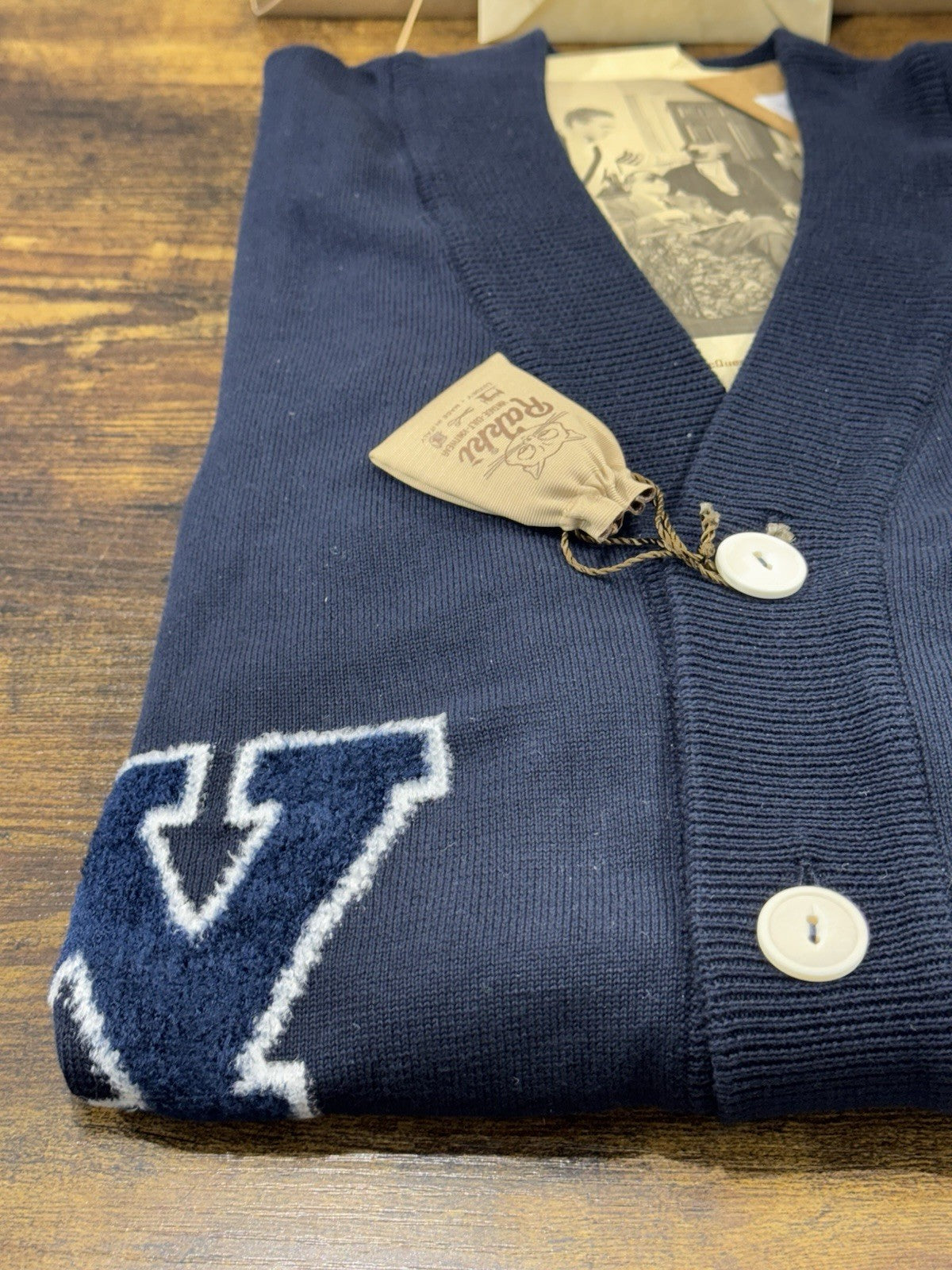 Rakki Cardigan College Steve McQueen Blu Cotone Makò  Uomo 52