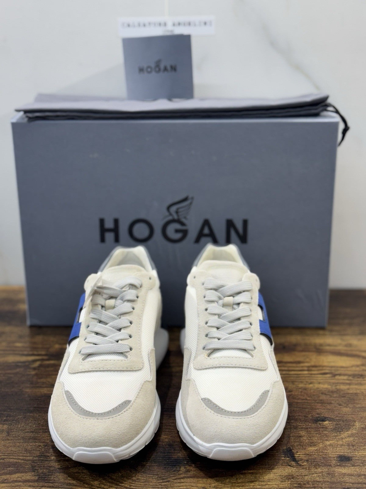 Hogan Interactive 3 Pelle Suede Ghiaccio Blu Casual Hogan Uomo 39