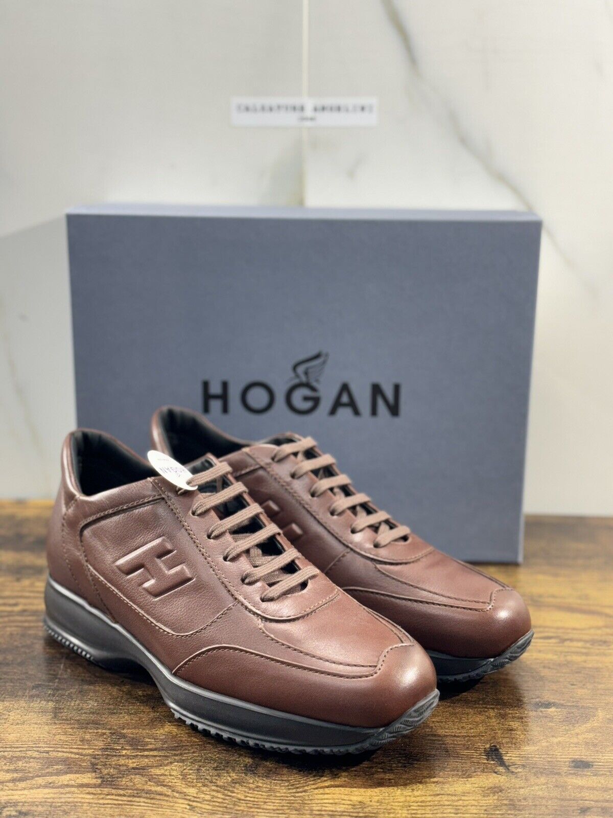 Hogan Interactive uomo Pelle Mogano       luxury casual hogan shoes 41