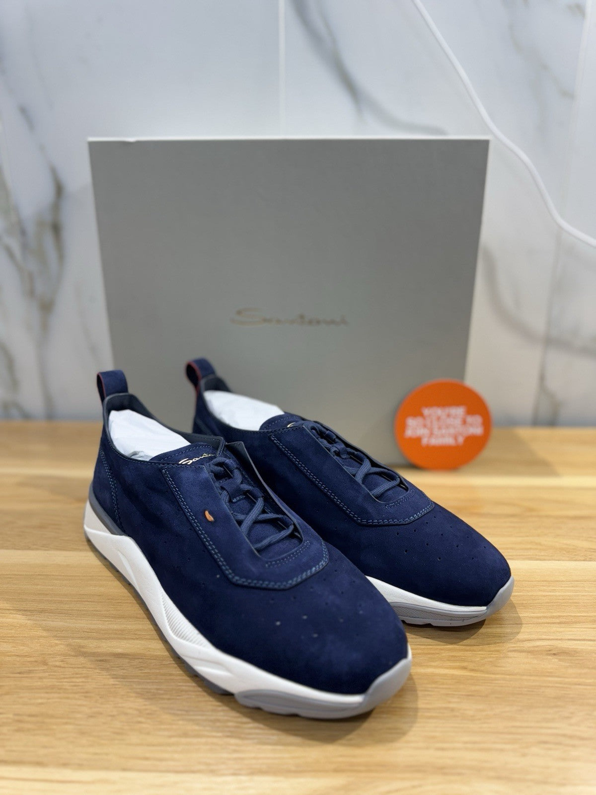 Santoni Innova Sneaker Light Blu   Pelle Casual Men Shoes Santoni Innova 44
