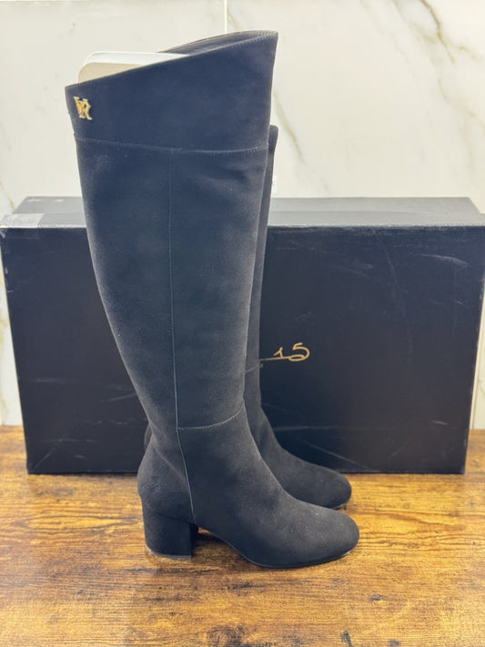 Via roma 15 stivale  donna Suede Nero  luxury boot via roma 15 40