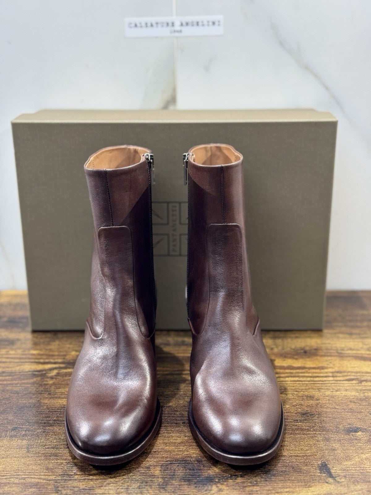 Pantanetti Stivaletto Pelle Cuoio Top Quality Made In Italy Pantanetti Donna 37