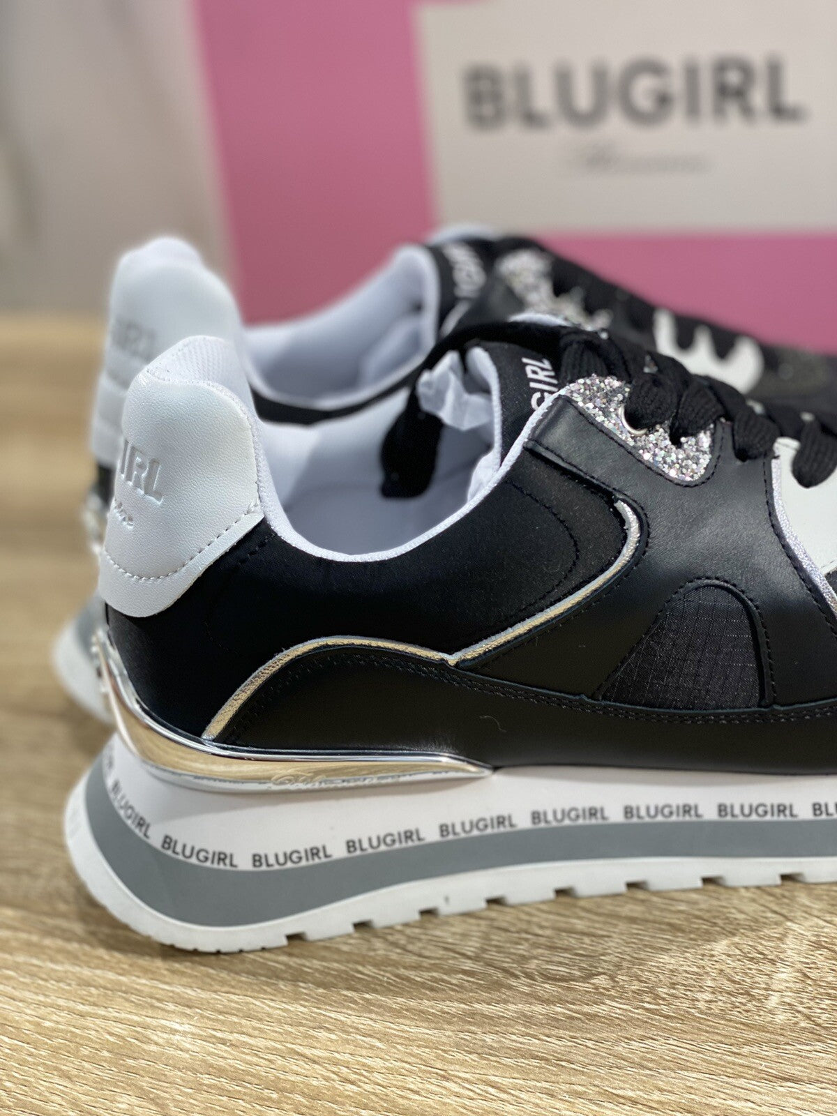 Blugirl Blumarine Donna sneaker babe nera casual shoes woman 37