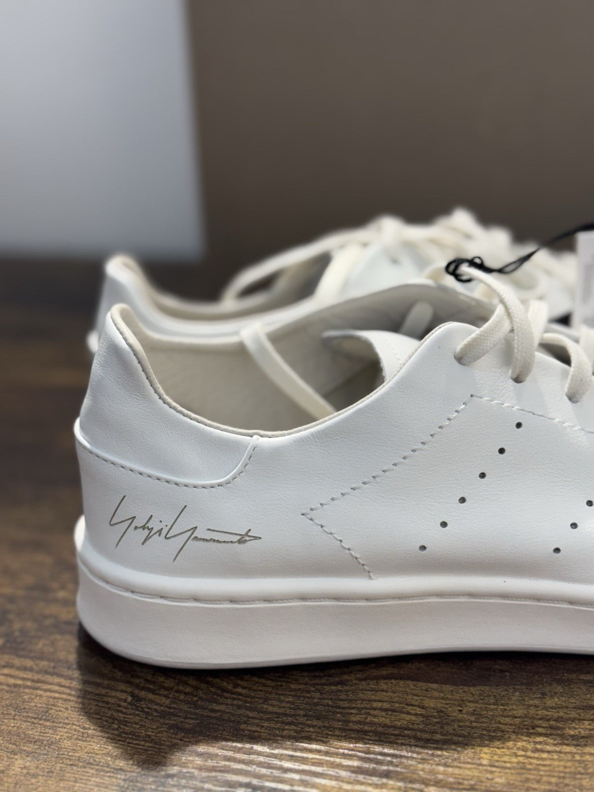 Y-3 Stan Smith Sneaker Pelle Bianca Casual Luxury Yohji Yamamoto Uomo 42.5
