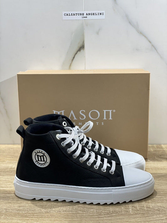 Mason Garments Sneaker uomo Astro hi top sneaker pelle nera 42