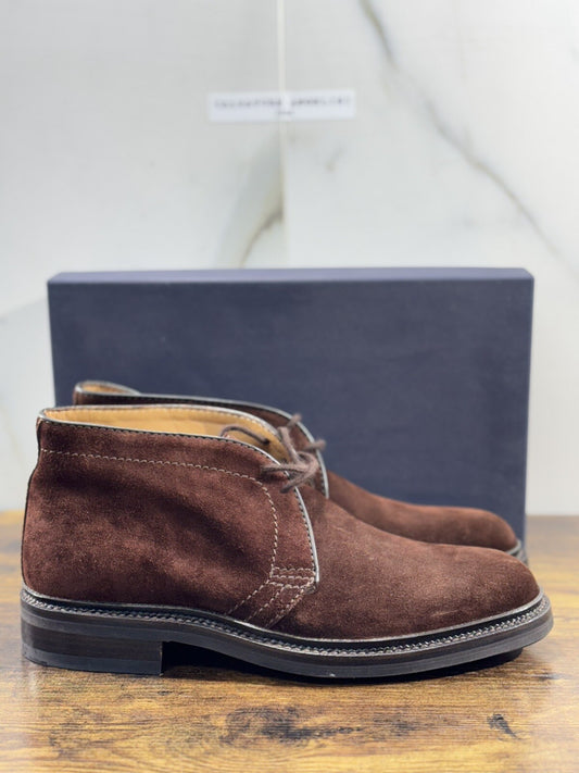 Edward Weston Polacchino Uomo Suede Cotto Gomma Triplex Northhampton Handmade 40