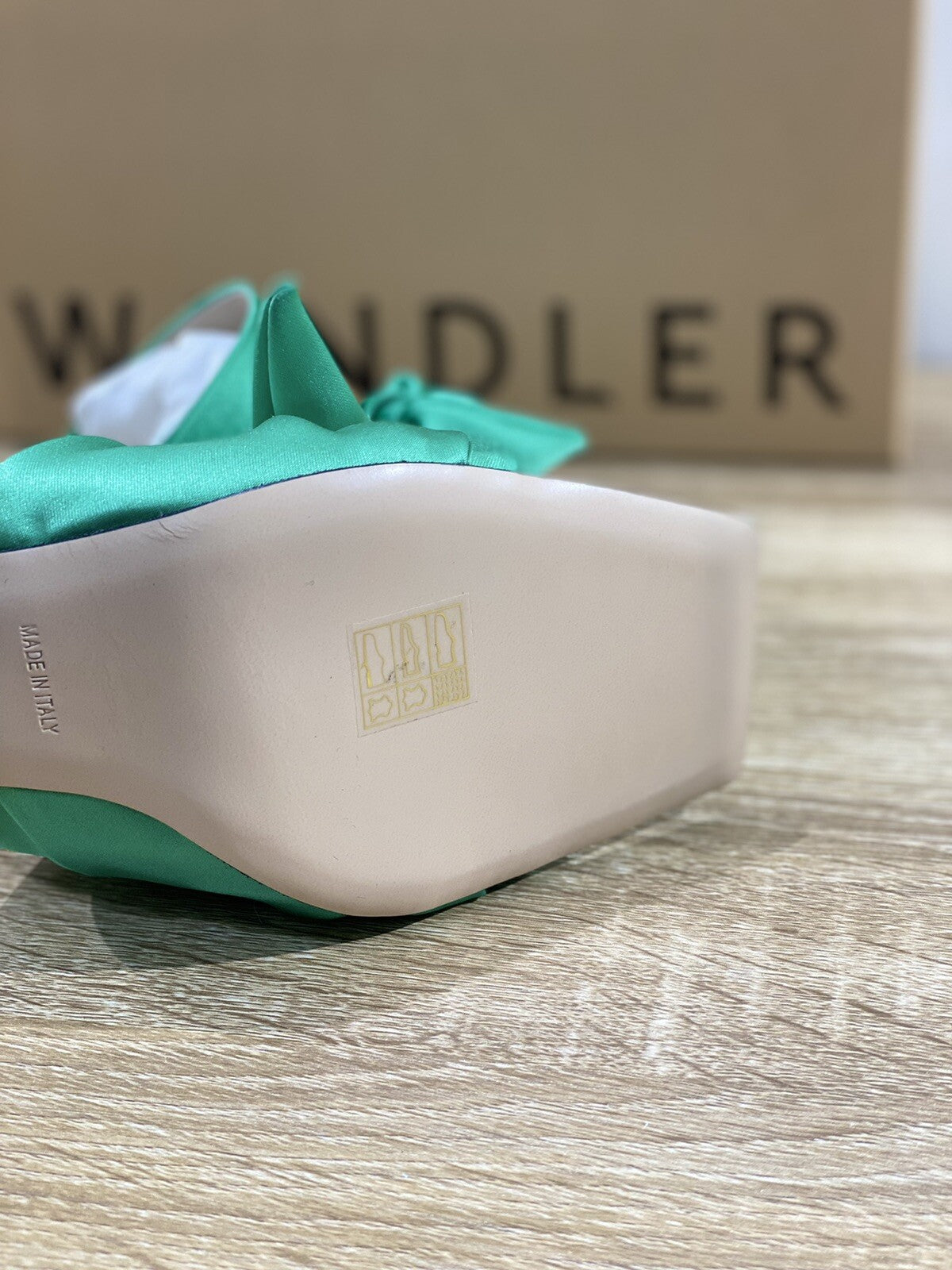 Wandler Sandalo Donna Isa Slipper Satin Seta Luxury Woman Sandal 37