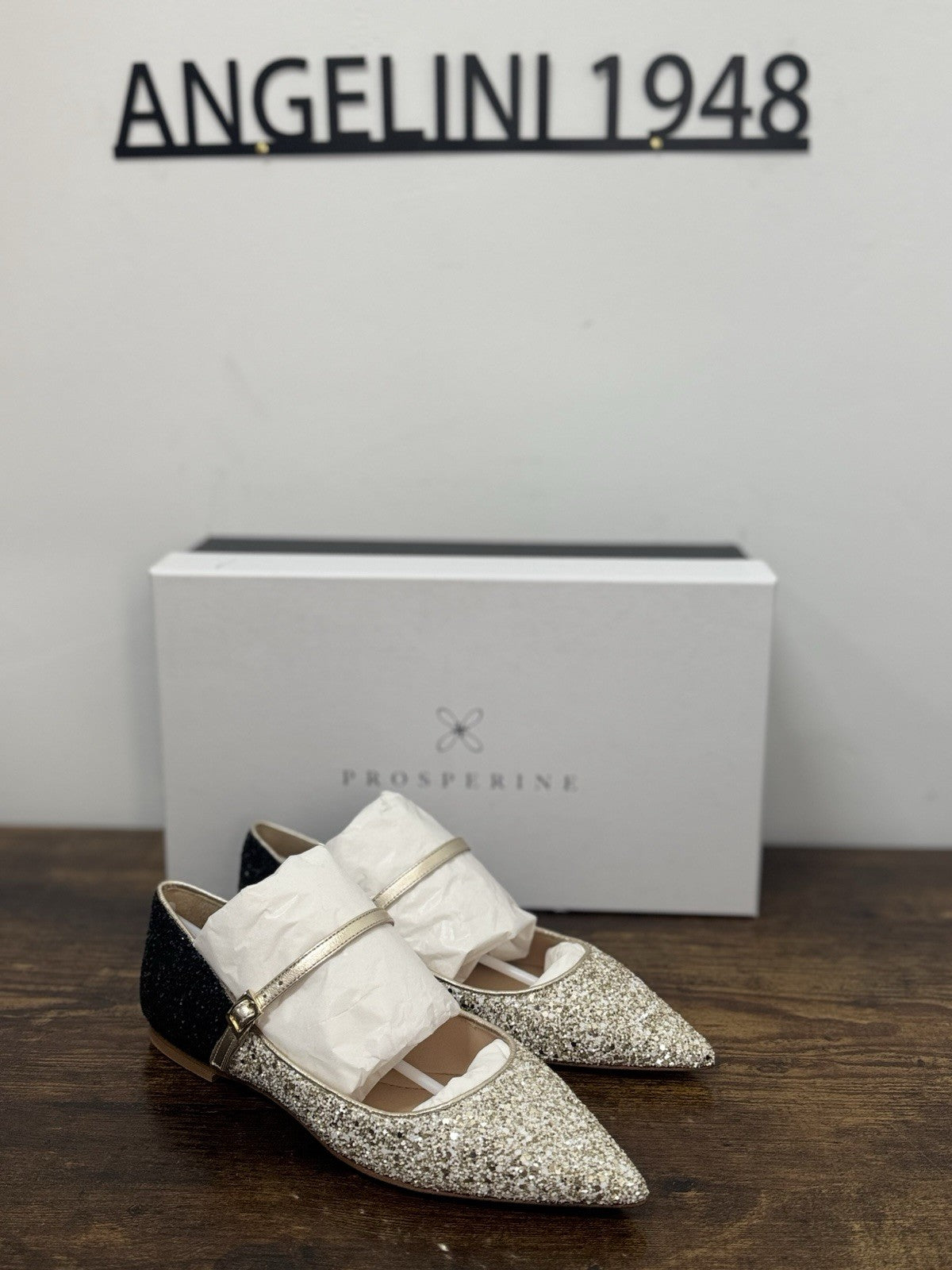 Prosperine Ballerina Glitter Oro  Nero  Casual Scarpa Donna 37