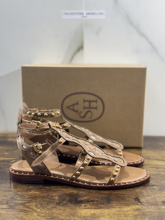 Ash Plaza  Sandalo Donna Pelle Cuoio  Luxury Woman Ash Sandali 37