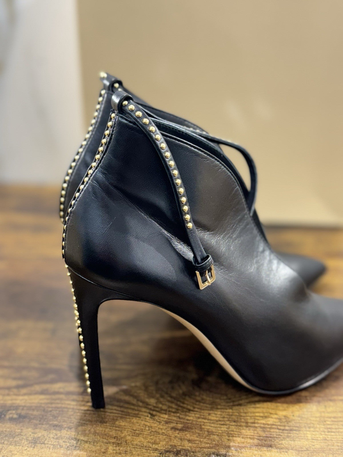 Ninalilou Stivaletto Donna Pelle Nero Con Tacco Luxury Boot 40