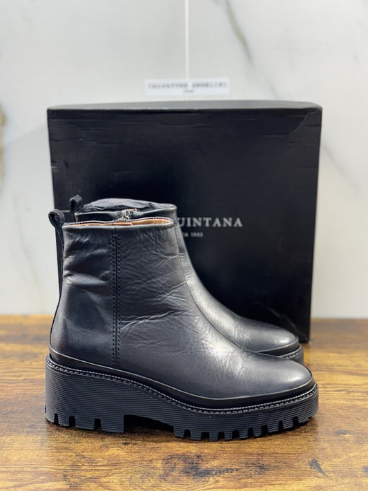 Pons Quintana Stivaletto Donna Carm B Pelle Nero    Zeppa  Luxury Boot 36