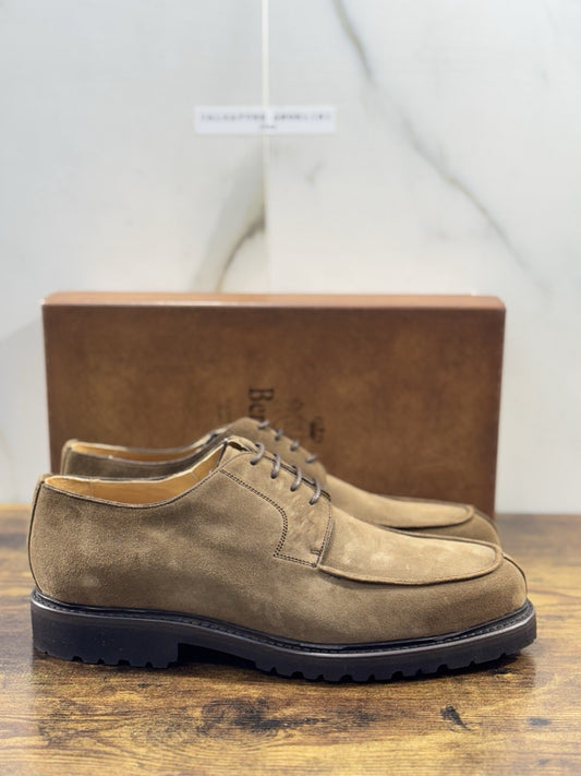 Berwick 1707 Norvegese   Uomo Suede Noce     Fondo Vibram Casual Men Shoes  44