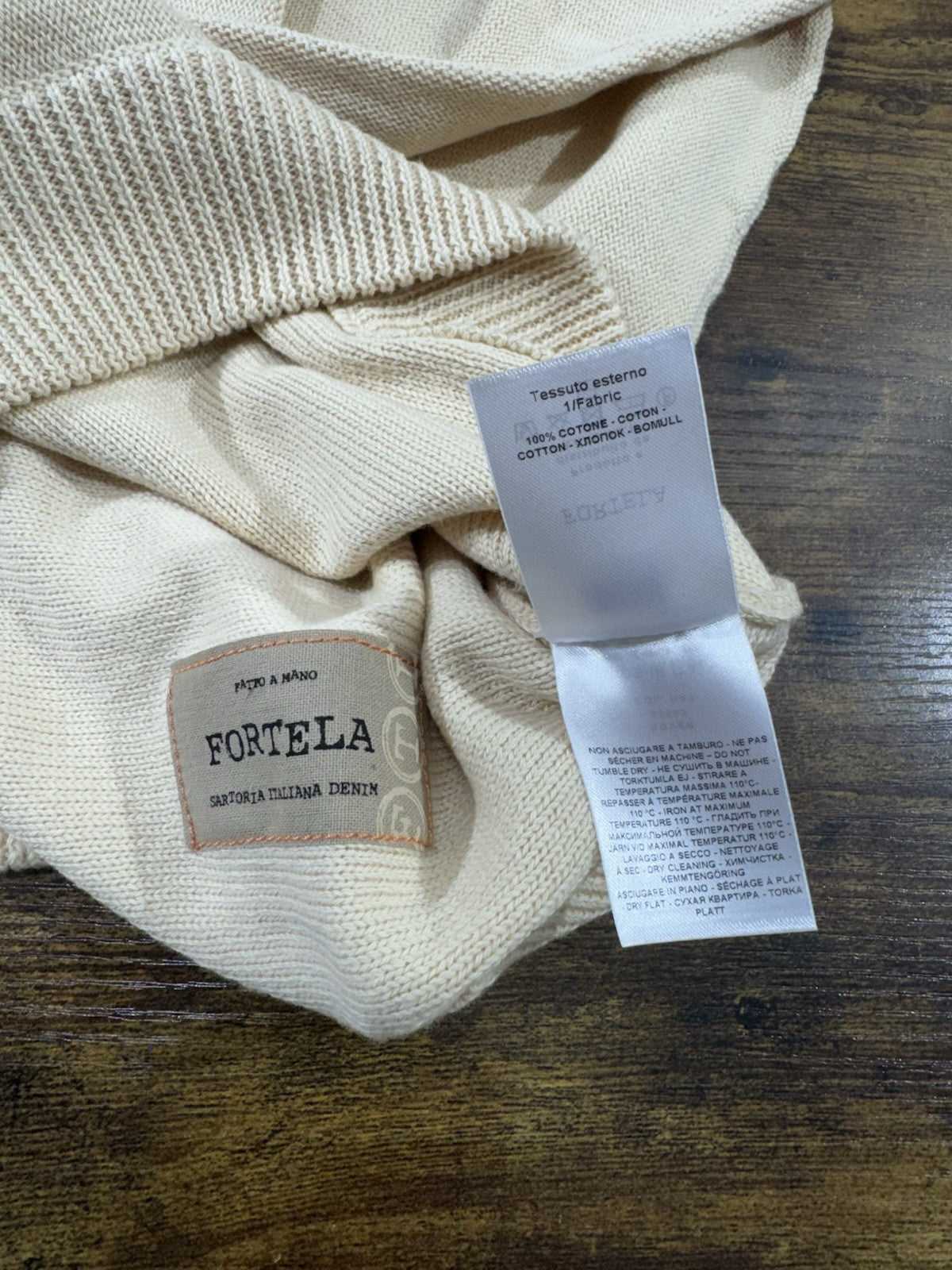 Fortela Round Neck Maglione  Icon Fortela Men Sweatshirt Naturale  Uomo s