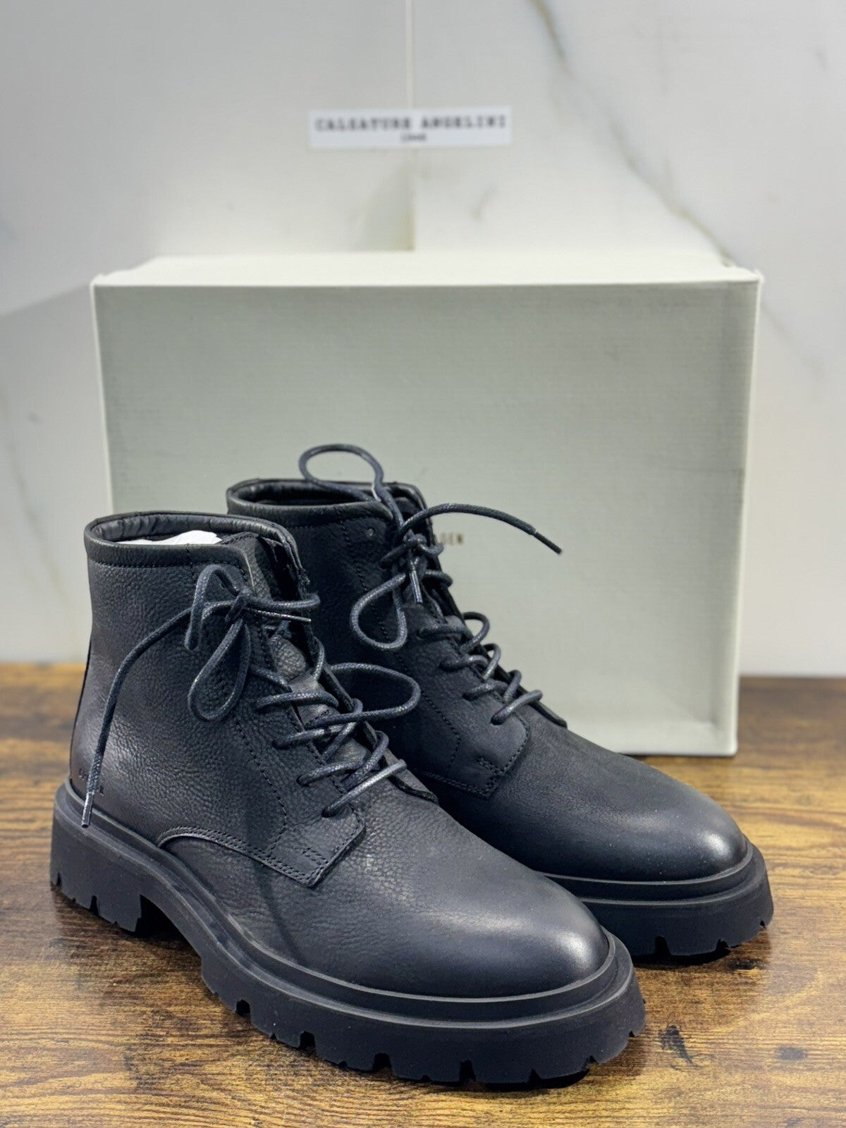 Copenhagen Anfibio  Boot Uomo  Causal Men Shoes Extra Light Pelle Nero 44