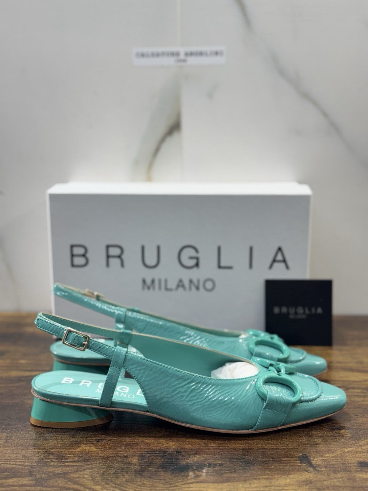Bruglia Milano Slingback Tiffany  Pelle  Top Quality Scarpe Donna 39