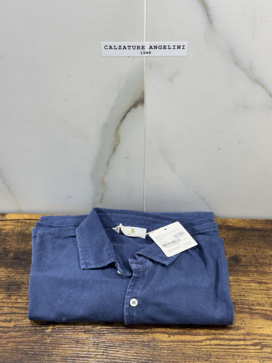 Magazzino Ricambi Polo Camicia Piquet Blu  In Cotone Icon Uomo 54
