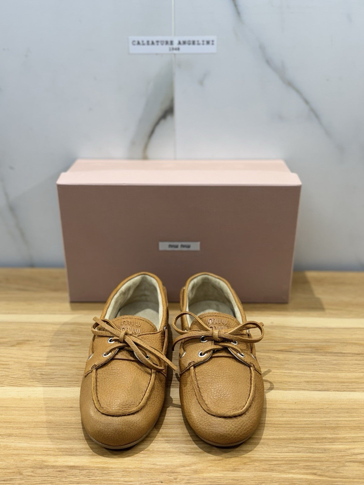 Miu Miu Mocassino Pelle Cuoio Luxury Miu Miu Donna 38