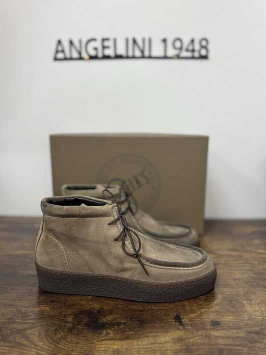 Pawelk’s Polacchino  Suede Taupe  Casual Boot Uomo 39