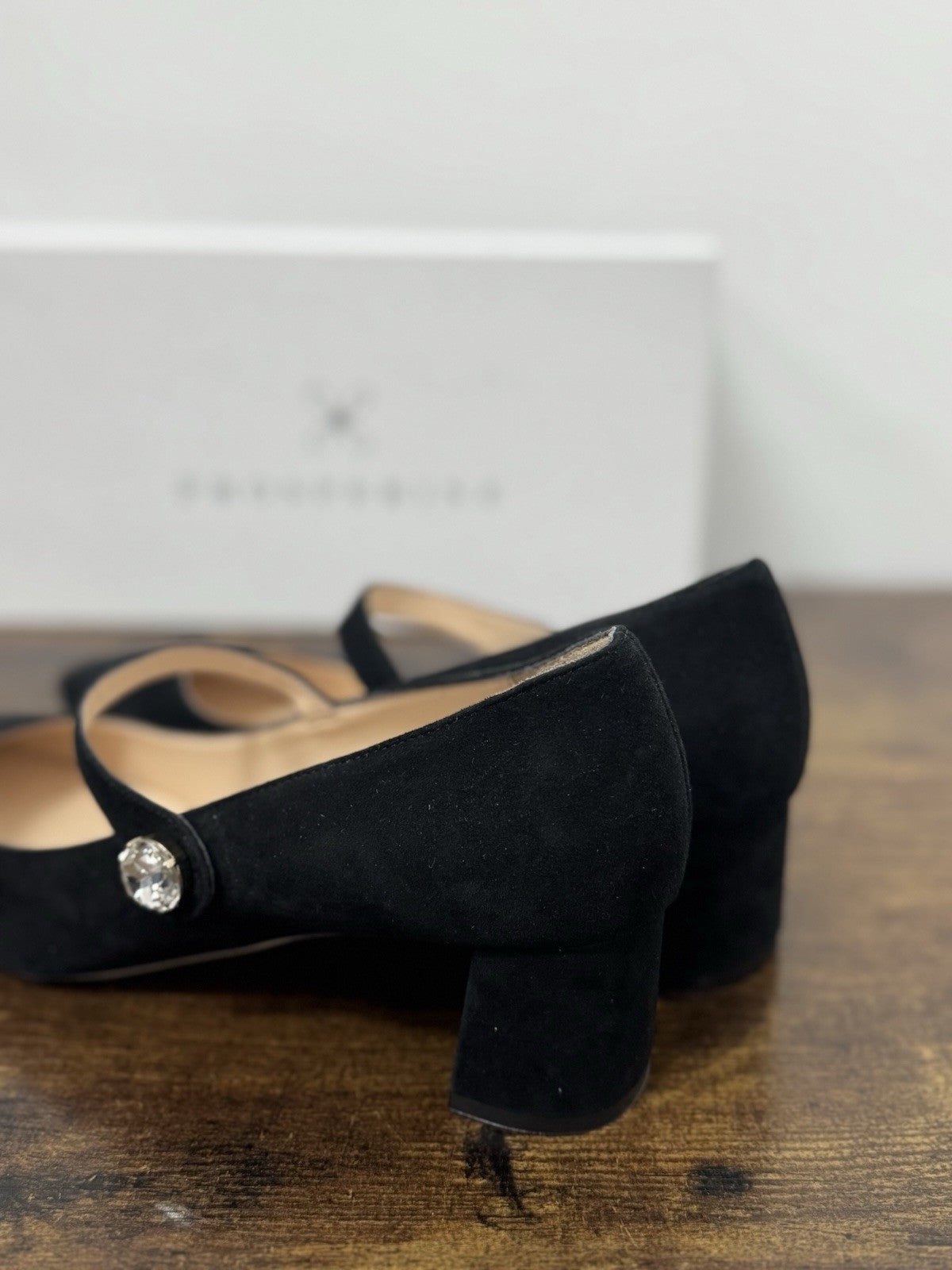 Prosperine Décolleté Suede Nero Con Tacco Scarpa Donna 37