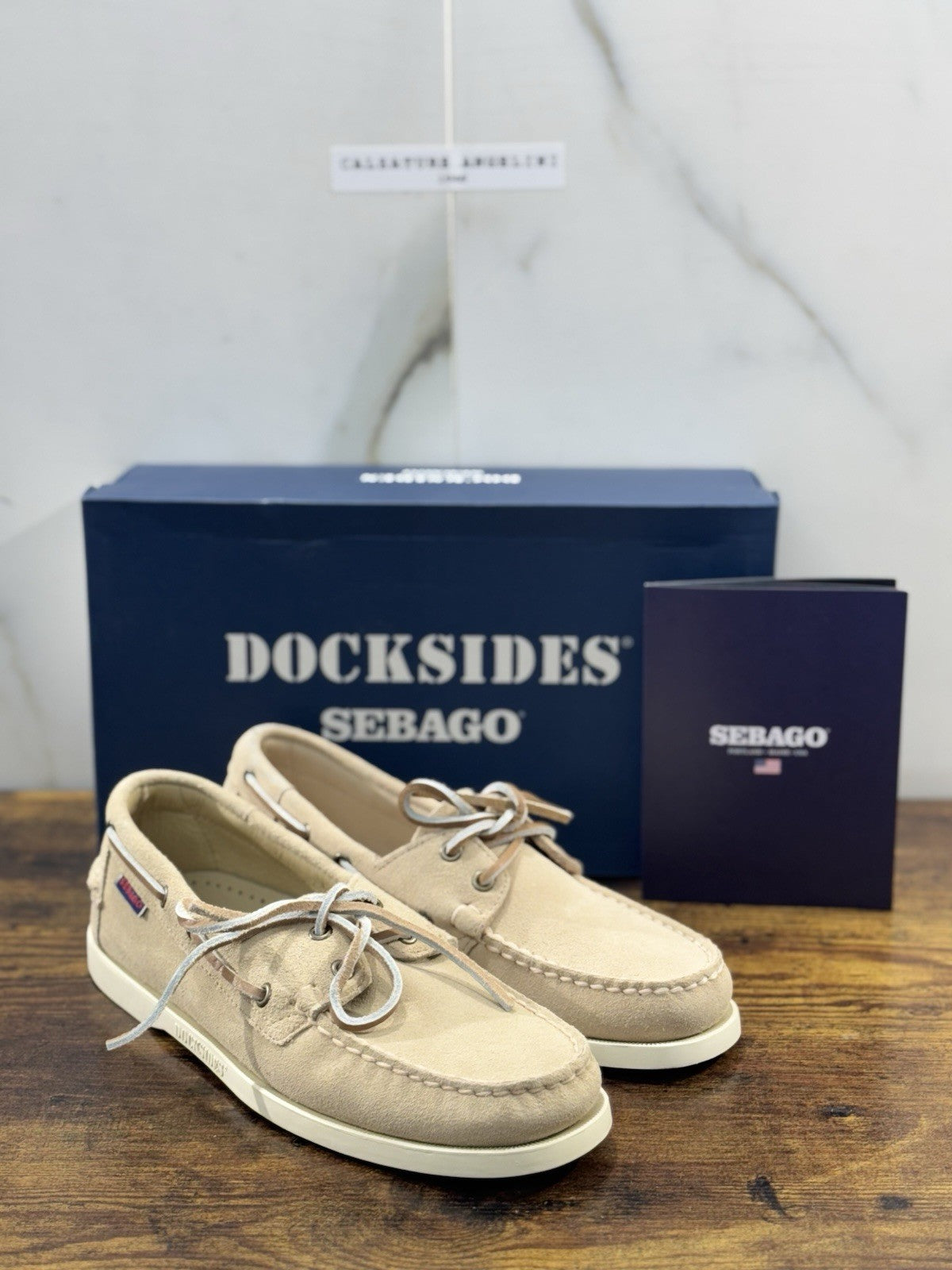 Sebago Portland Flash Out Barca   Icon Sebago Suede Beige Icon Uomo 42