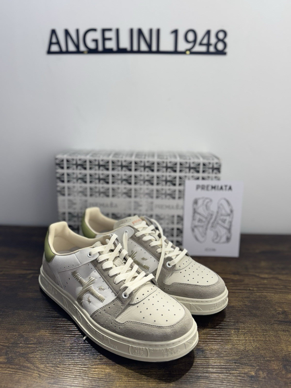 Premiata Quinn     Sneaker Pelle Bianca    Casual Premiata Uomo 45