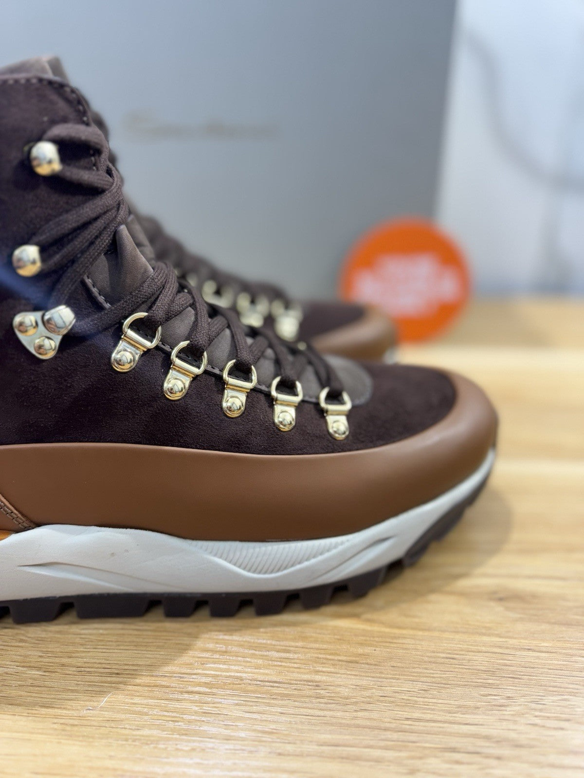 Santoni Stivaletto Innova Pedula Montagna Luxury Santoni Mountain Boot Uomo 43.5