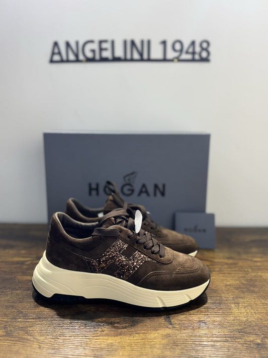 Hogan H669 Suede Marrone Memory Foam Casual Hogan Donna 36.5