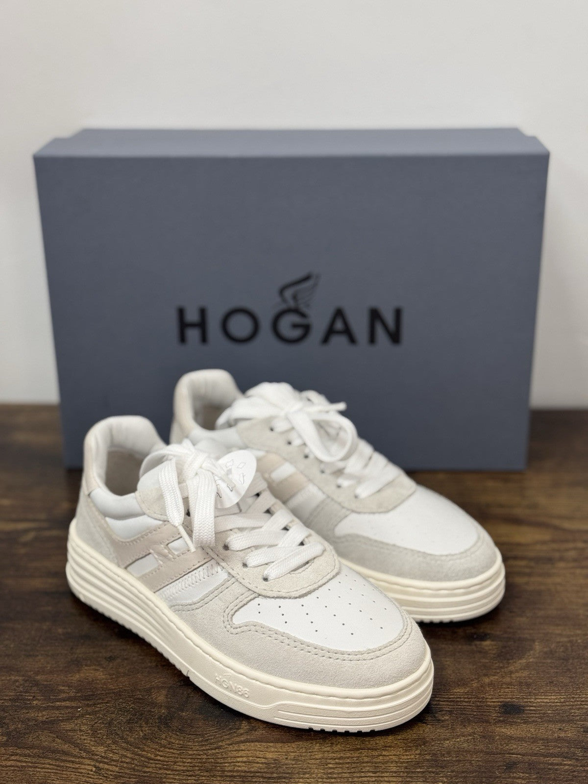 Hogan H630 Sneaker Memory Foam Pelle Casual Bianca   Hogan Scarpe Donna 38