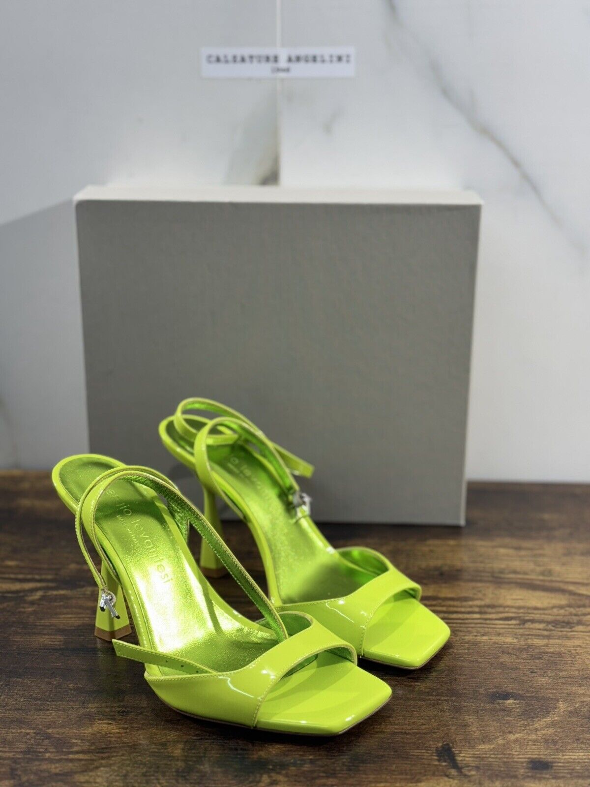 Sergio Levantesi Sandalo Donna Tania  Verde       Luxury Woman Sandal 41