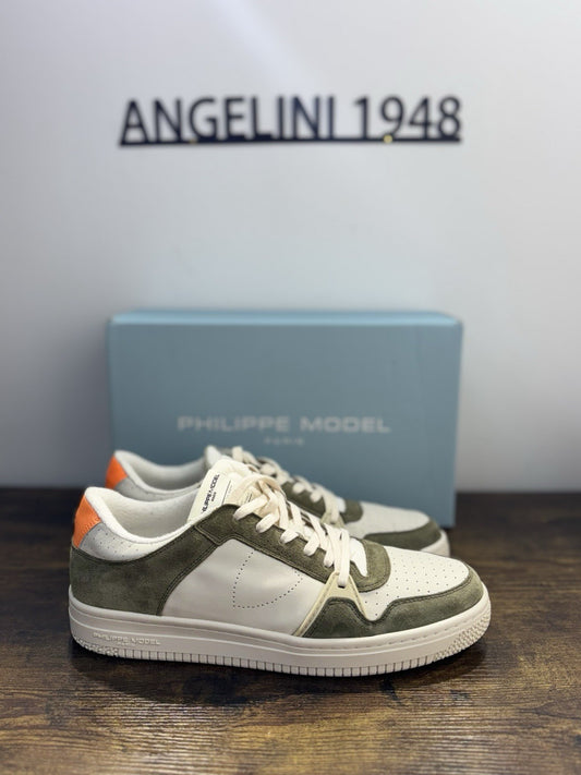 Philippe Model La Grande Sneaker Pelle Bianca Verde   Casual Uomo 45