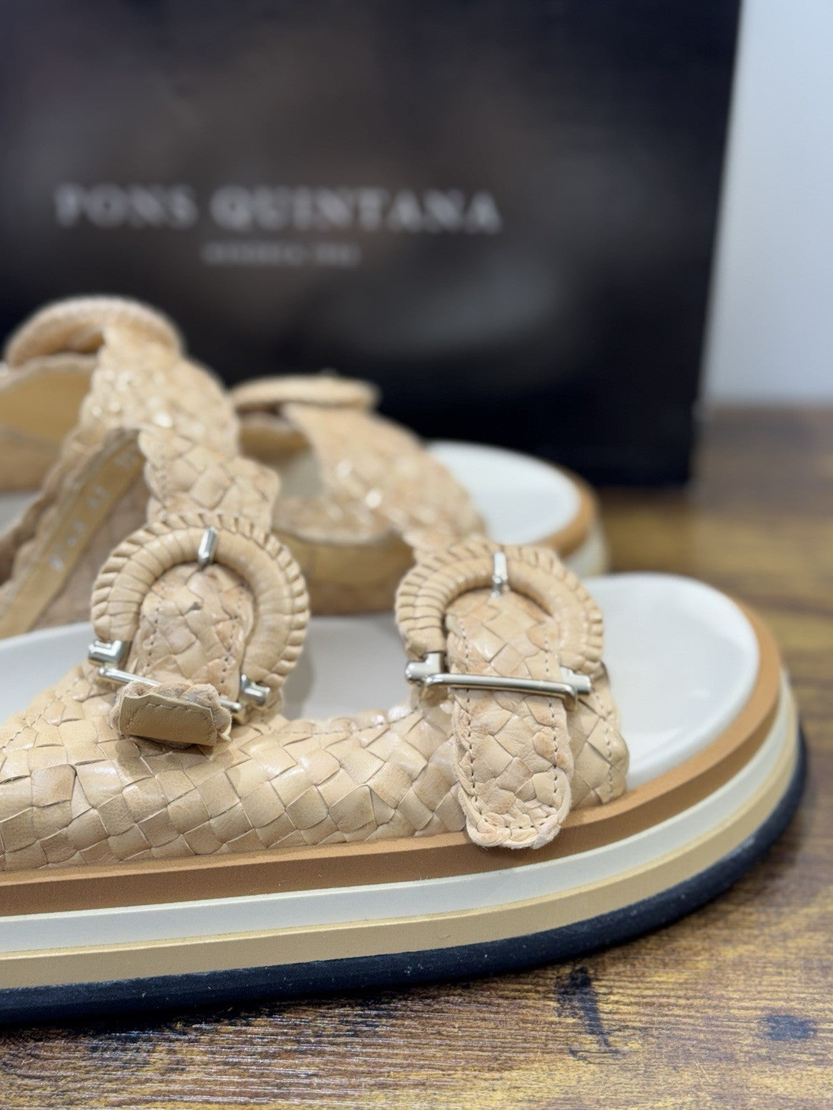 Pons Quintana Sandalo Ciabatta  Pelle Beige   Casual Pons Quintana Donna 41