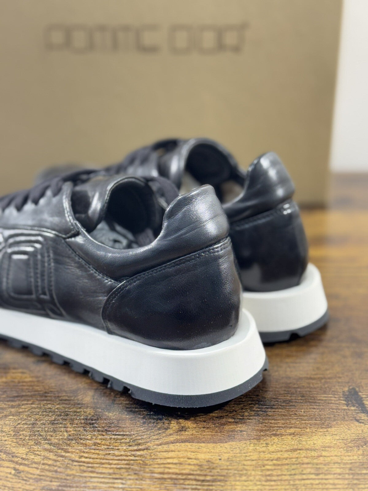 Pomme D’ Or Sneaker Donna Pelle Nero  Super Soft Fondo Vibram 41