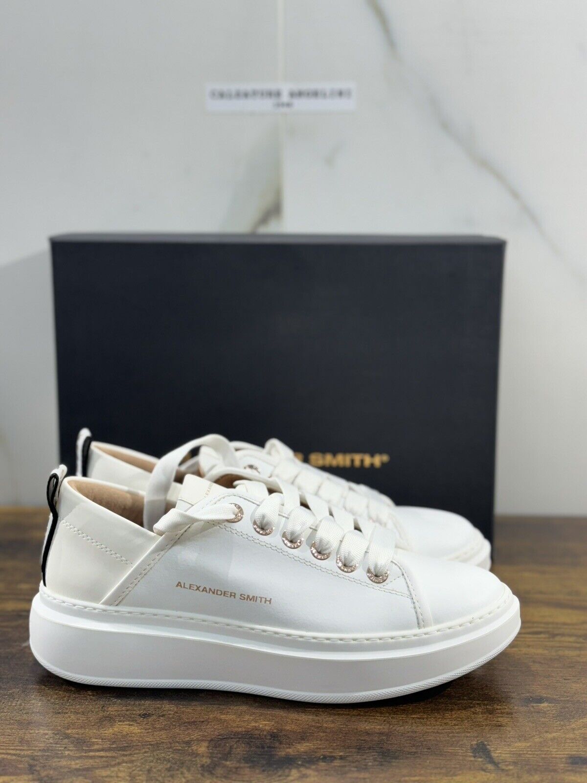 Alexander Smith London  Sneaker Donna Wembley  Pelle White   39