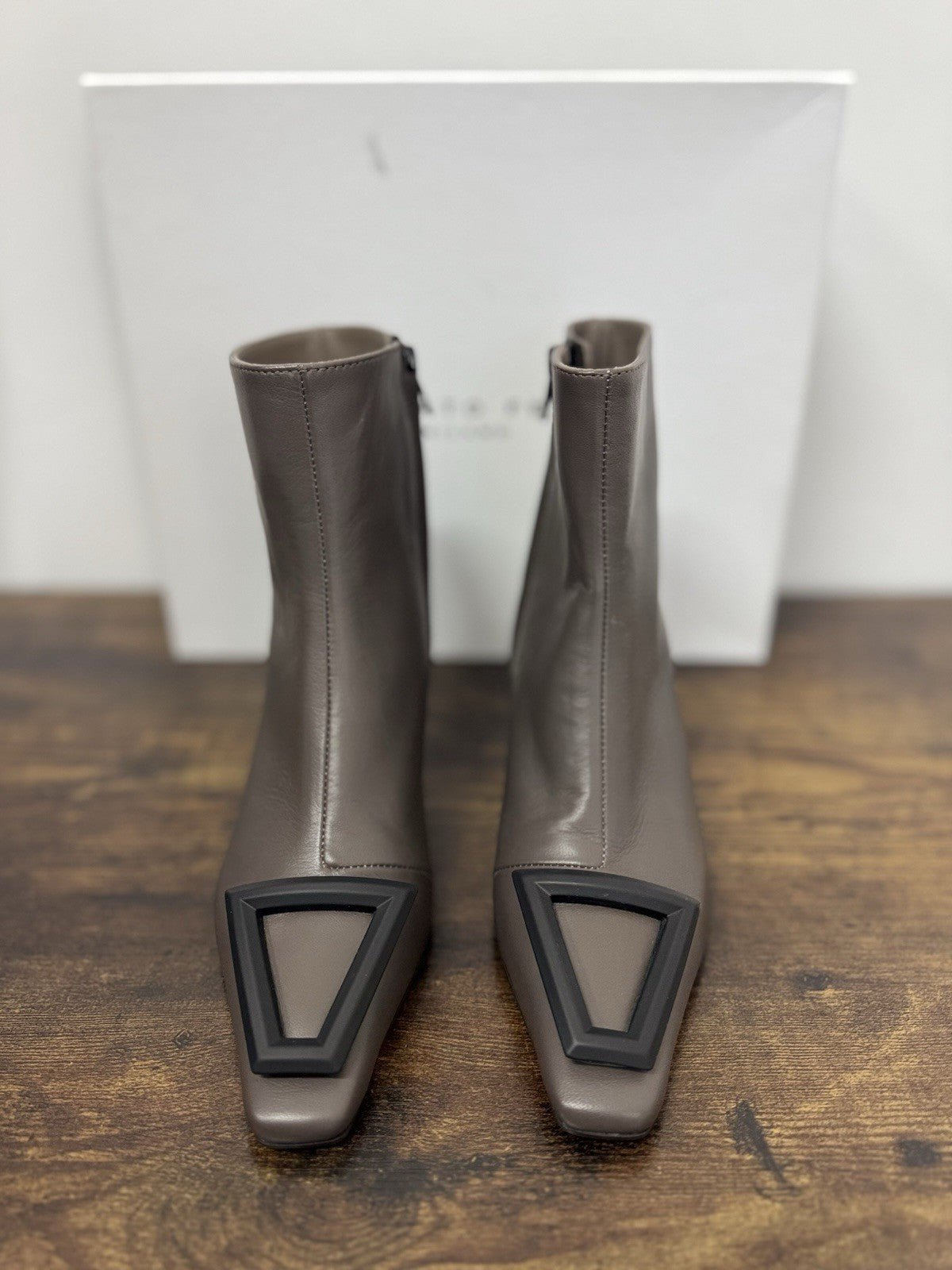 Roberto Festa Milano Stivaletto Pelle Nappa Asfalfo Causal Boot Donna 36