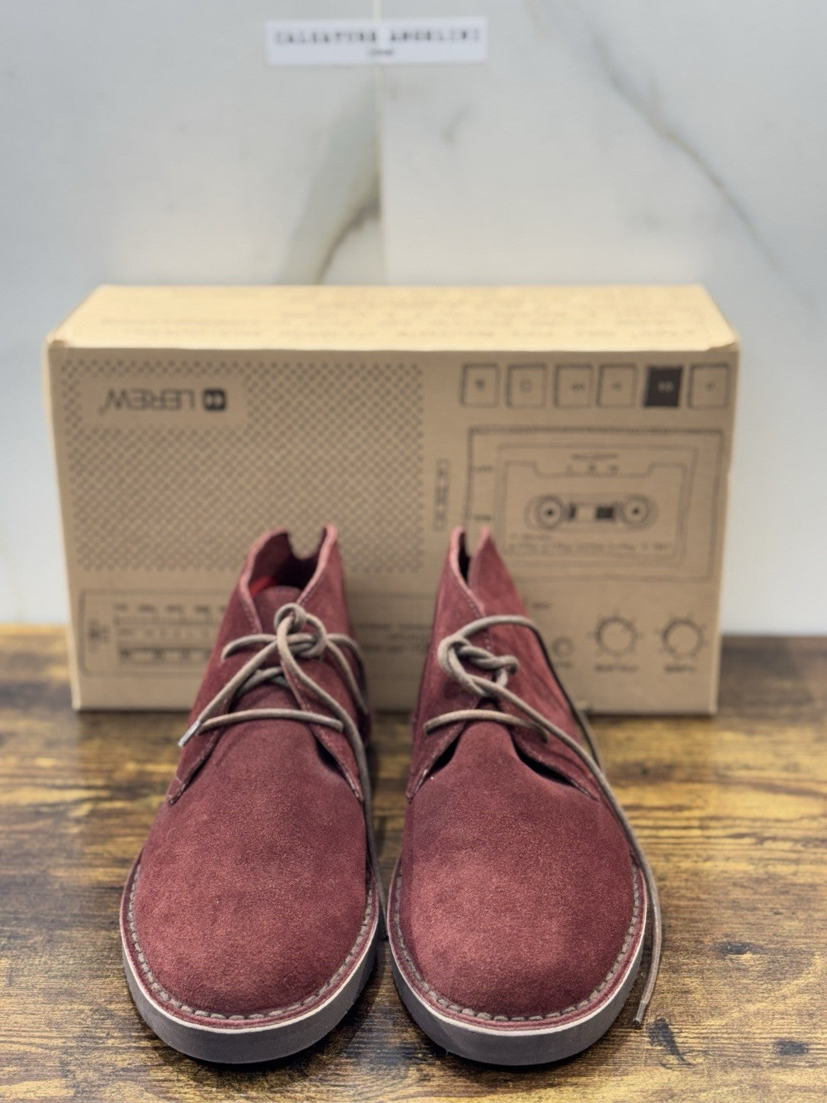 Lerews Polacchino Suede Bordo’ Casual Boot Uomo 40