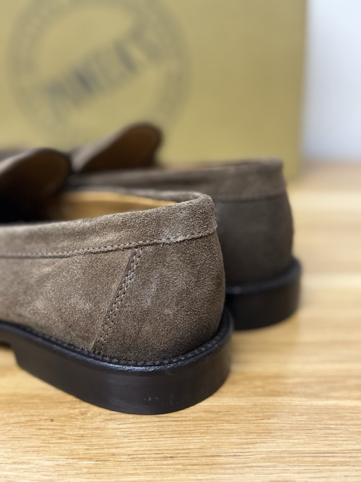 Pawelk’s Mocassino    Pelle Suede Cacao        Hand   Made  In Italy   Uomo 44