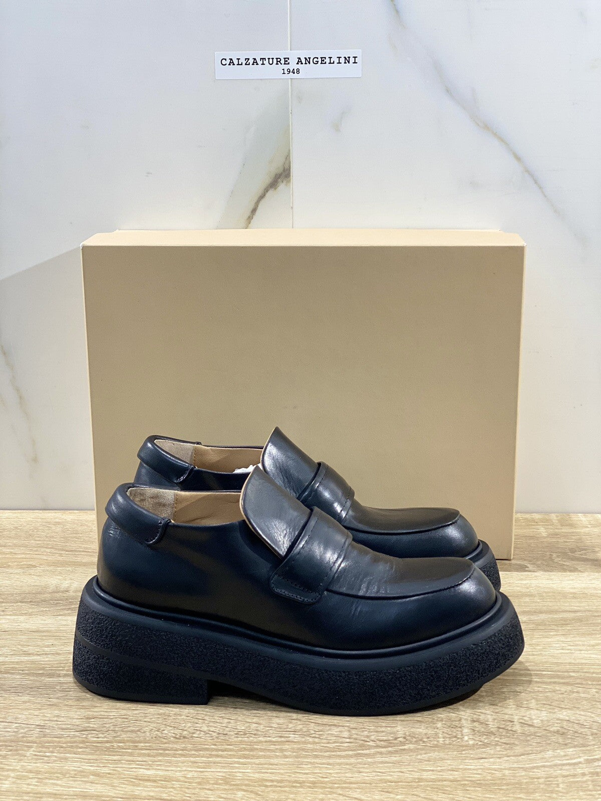 Lorena Paggi Mocassino donna pelle nero luxury super soft leather 38