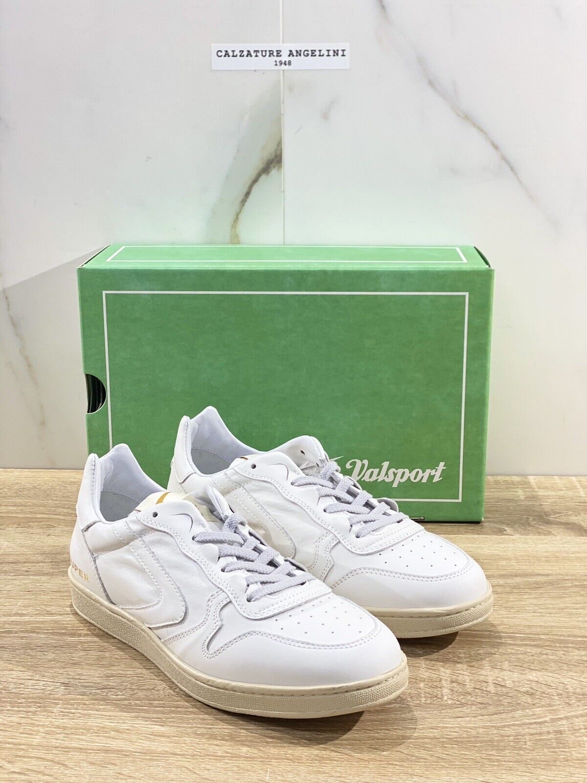 Valsport Super Sneaker Uomo Icone Total White Casual Made In Italy Heritage 44