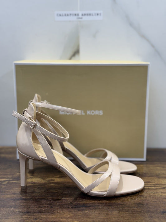 Michael Kors Sandalo Kimberly   In Pelle Beige  Casual Donna 38.5