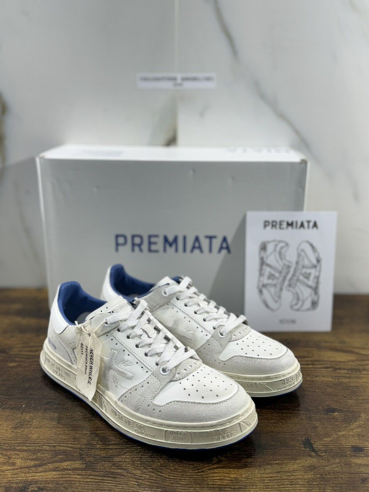 Premiata Timeless    Sneaker Uomo Pelle Bianca   Casual Sneaker Premiata Uomo 40