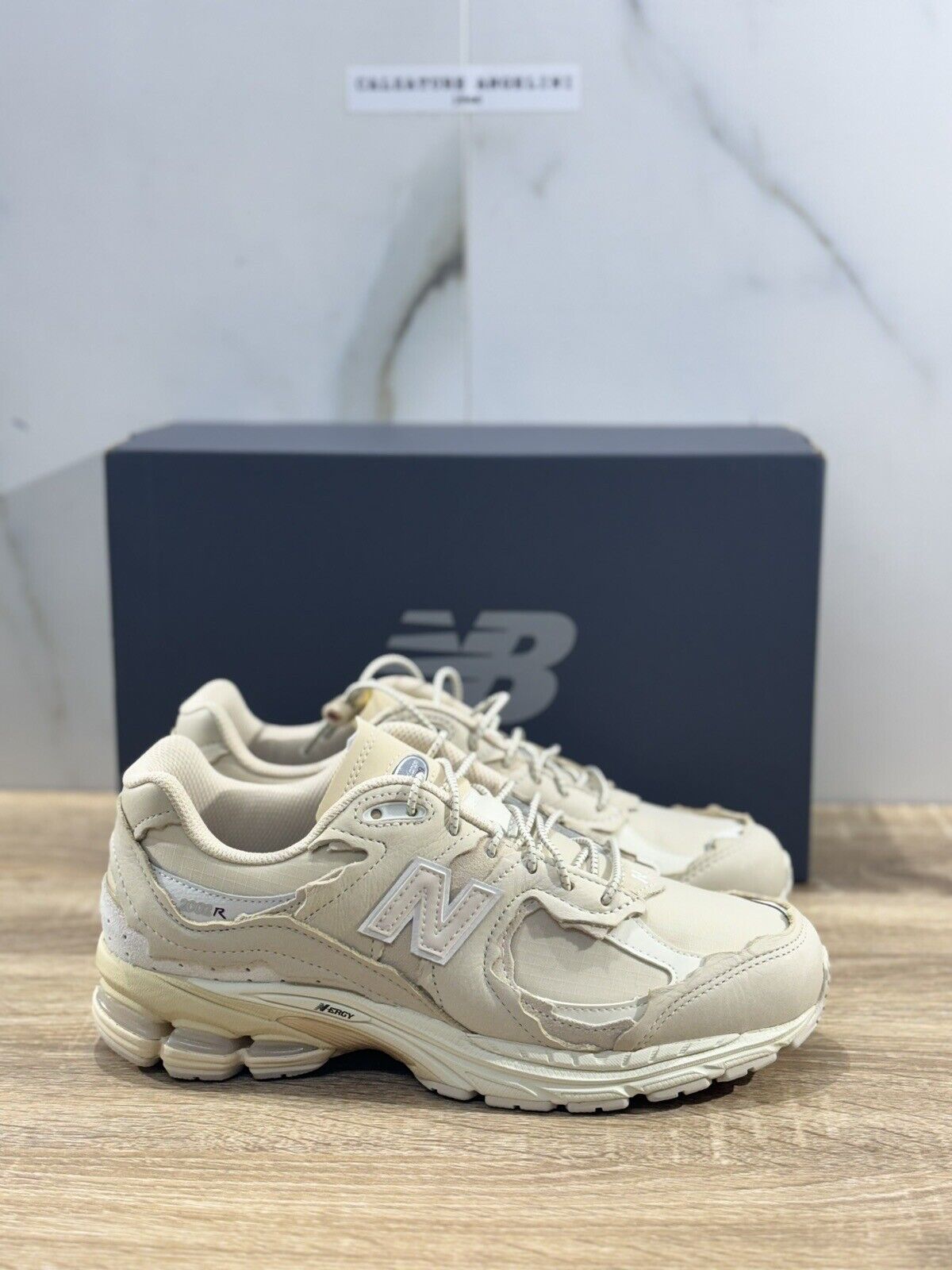 New Balance 2002  Uomo Pelle   Casual Crema   Sneaker Uomo New Balance 40.5