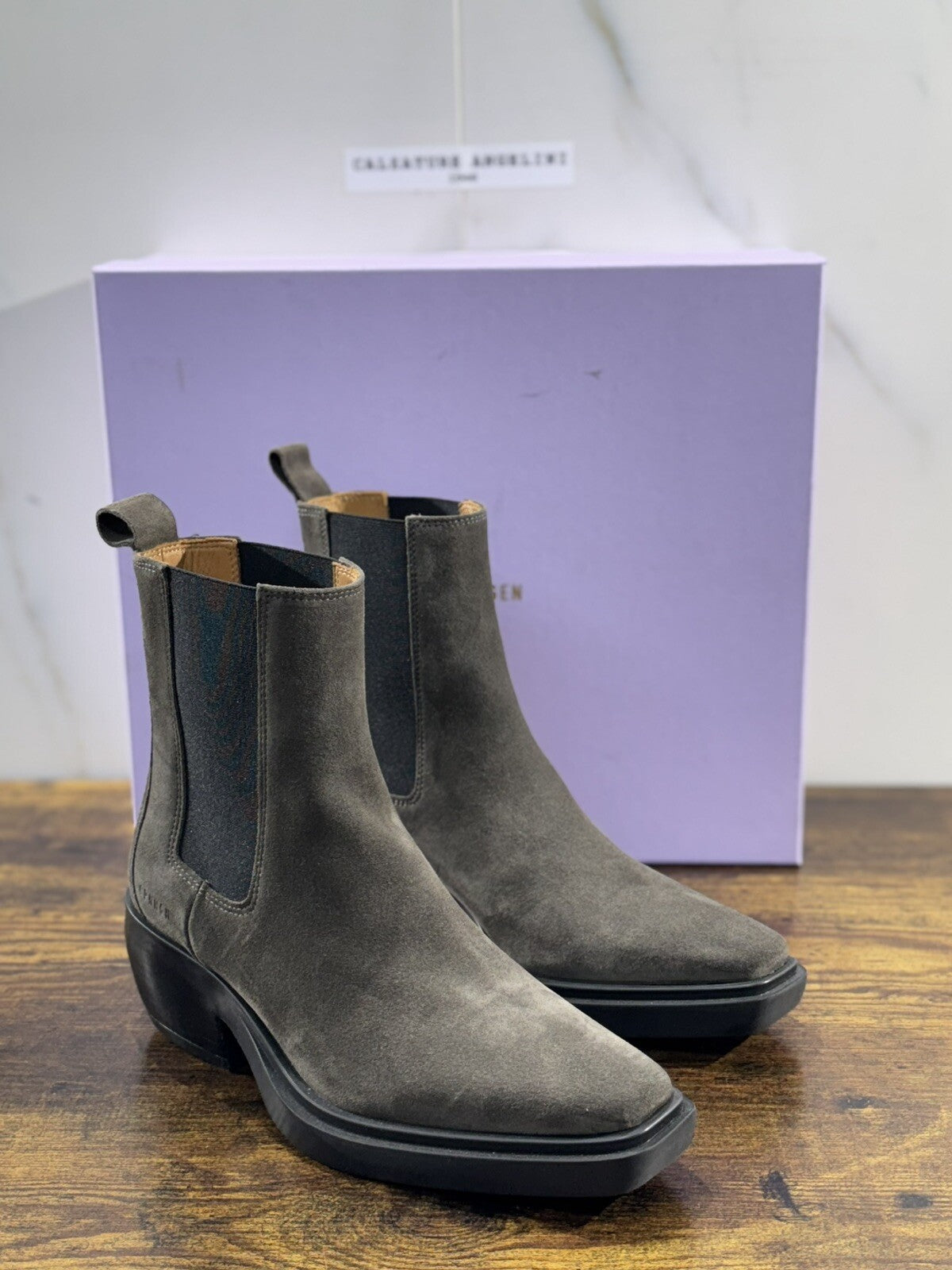 Copenhagen Texano  Donna Pelle Suede Off  Nera   Casual Boot 37