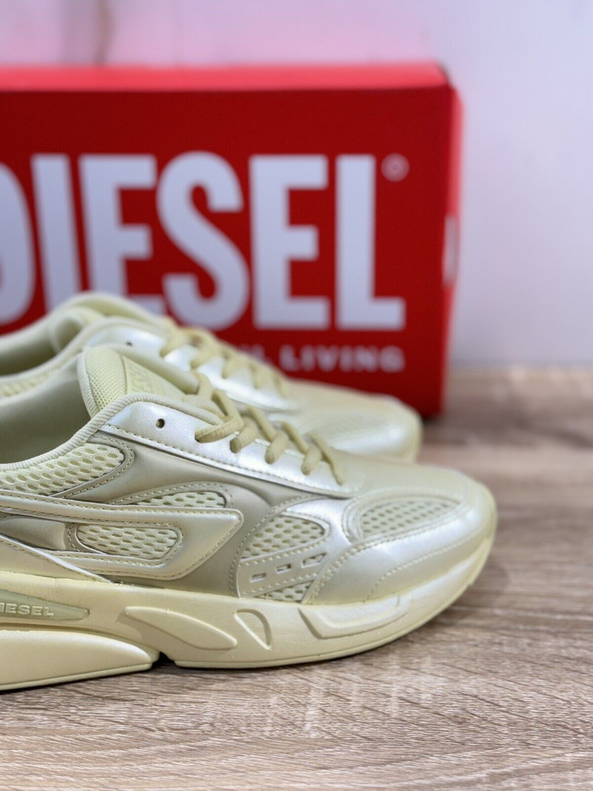 Diesel Sneaker Donna Serendipity Sport Casual Pelle Light Yellow  Extra Light 36