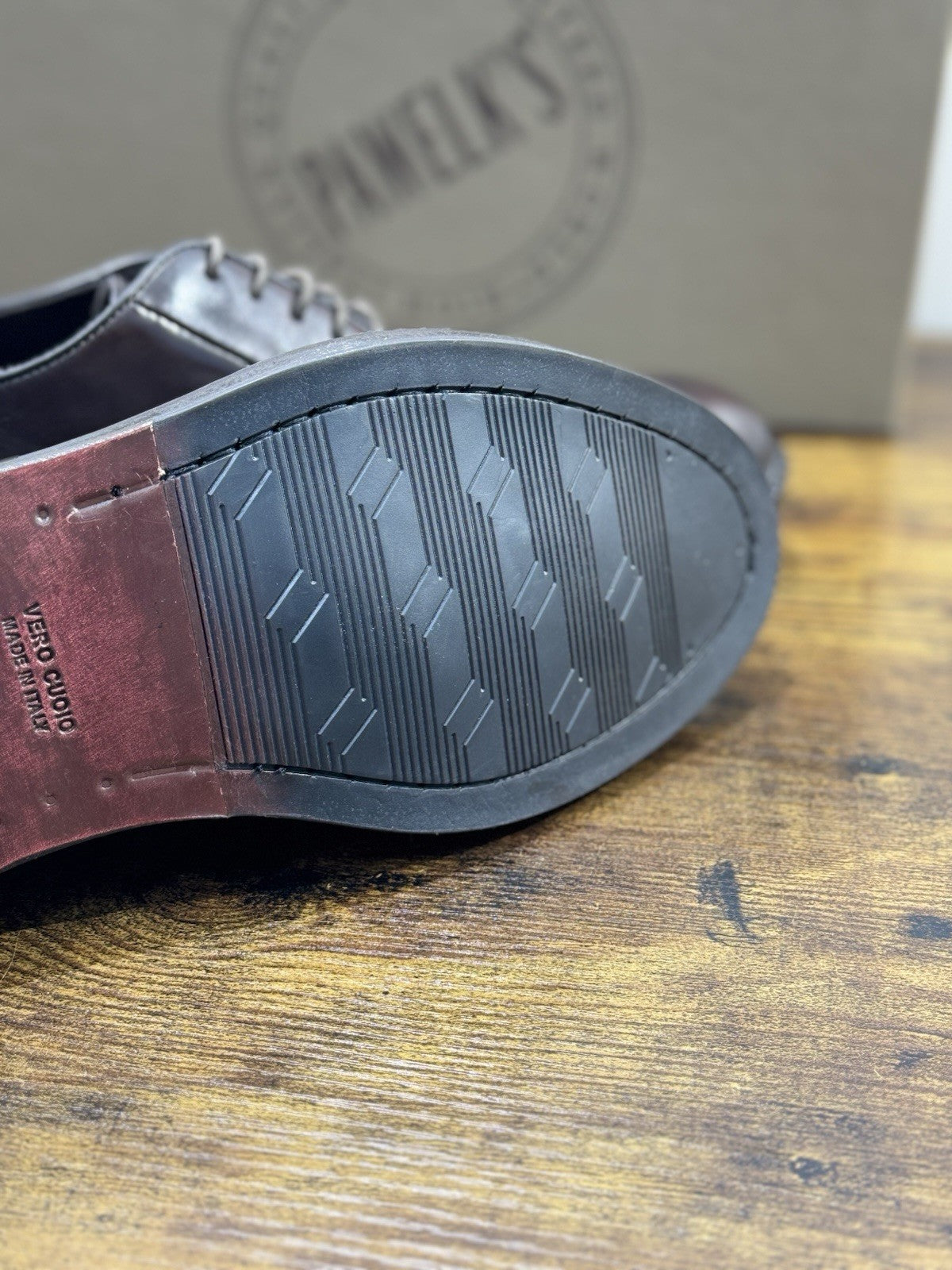 Pawelk’s Derby   Uomo Pelle Testa Moro  Hand  Made  Made  In Italy Derby 44
