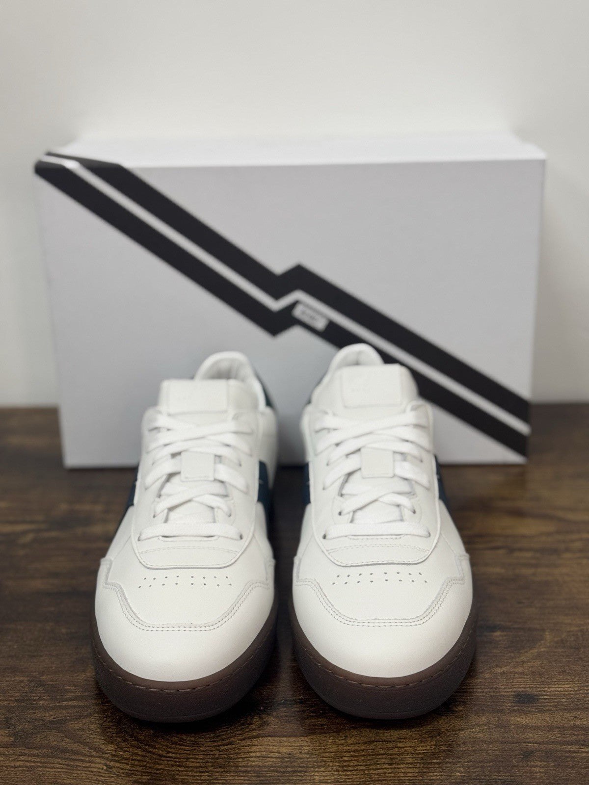 Strype Sneaker Pelle Bianca Memory Foam Casual Uomo 40