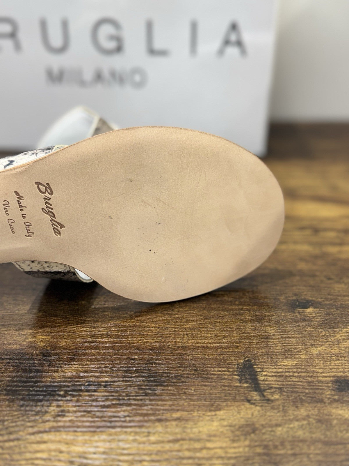 Bruglia Milano Sandalo Donna Argento   Pelle  Top Quality Scarpe Donna 41