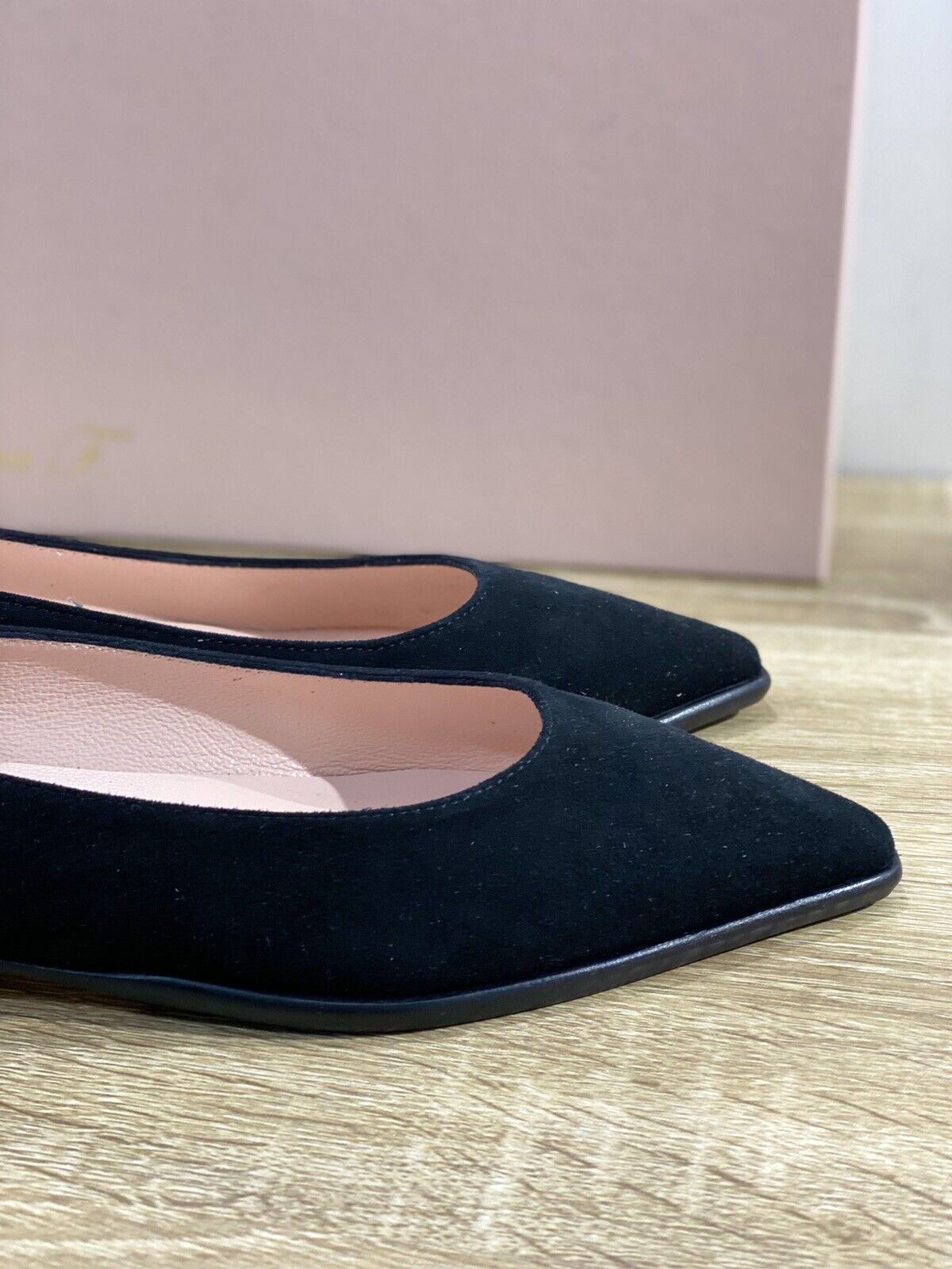 Anna F. Ballerina Donna Catena 1370 In Suede Nero Casual Shoes 36